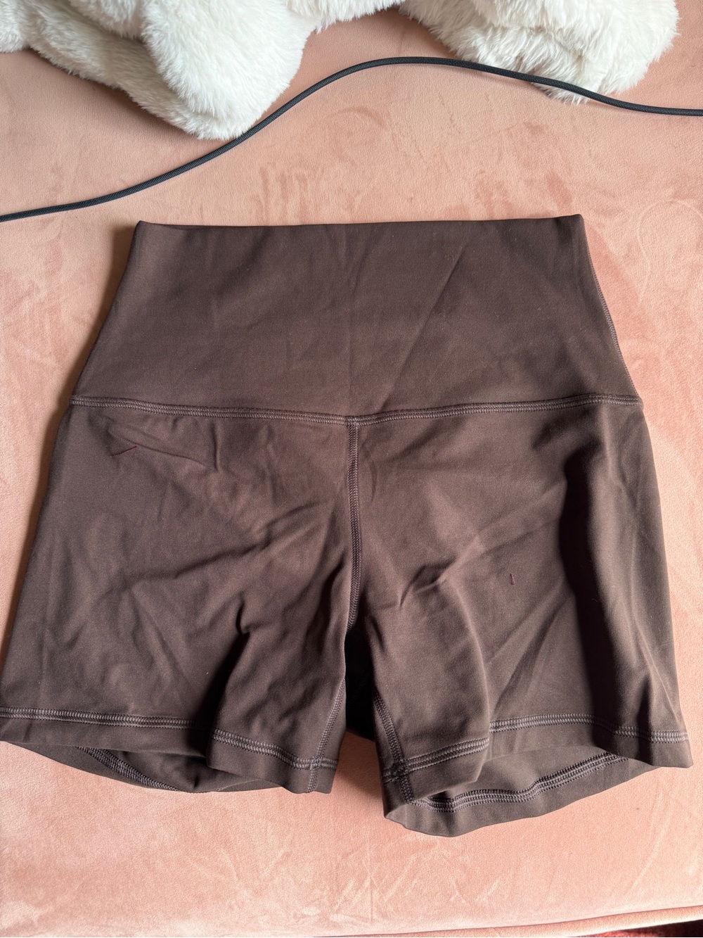 CRZ YOGA High-Waist Brown Active Shorts